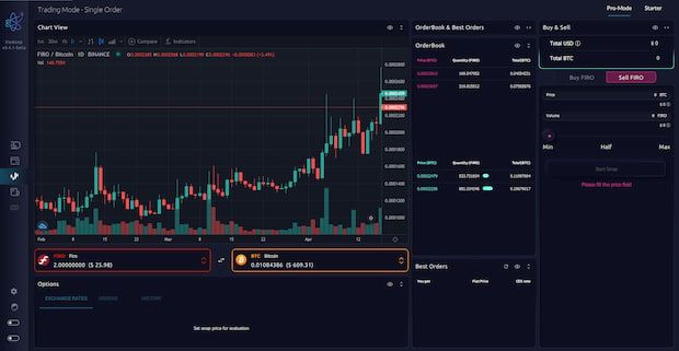 FIRO AtomicDEX trading