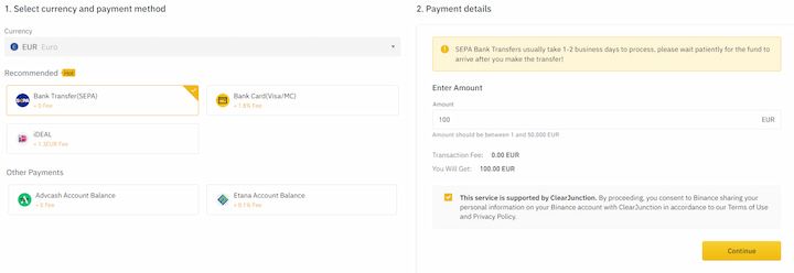 Adding another payment method - Step 3