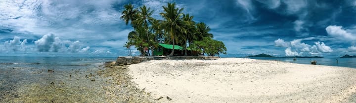 Yap island beach view