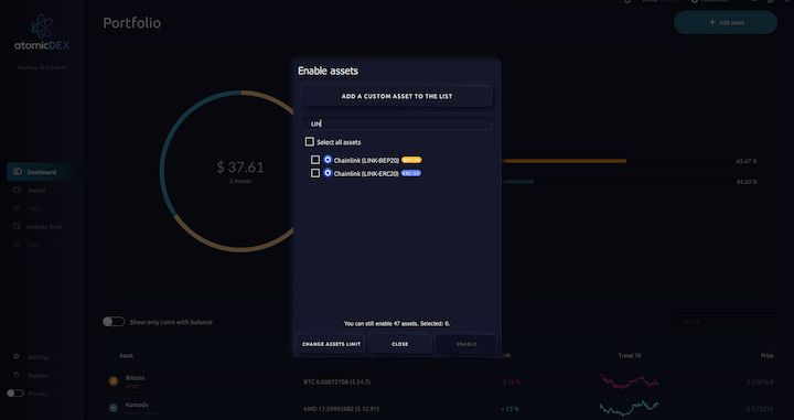 AtomicDEX LINK