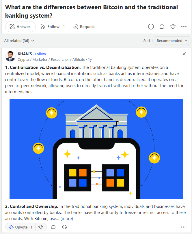 Bitcoin vs. traditional banks: Quora discussion