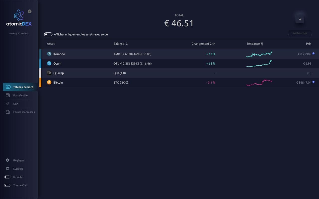 Qtum (QTUM) and QiSwap (QI) listed on AtomicDEX