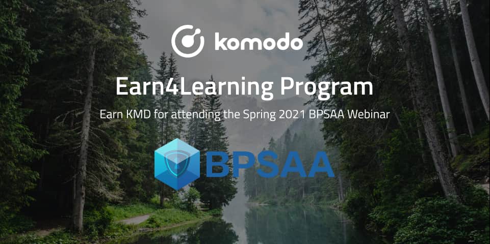 Spring 2021 BPSAA Webinar - Earn4Learning With Komodo