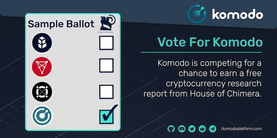 Vote Komodo - House of Chimera Research Report