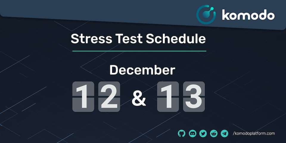 AtomicDEX Stress Test - Event Schedule
