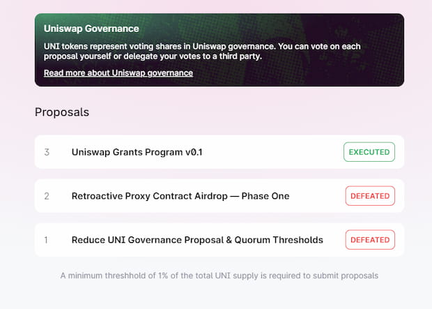 Uniswap Governance