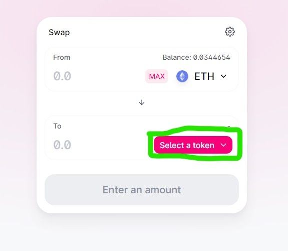 Select a Token