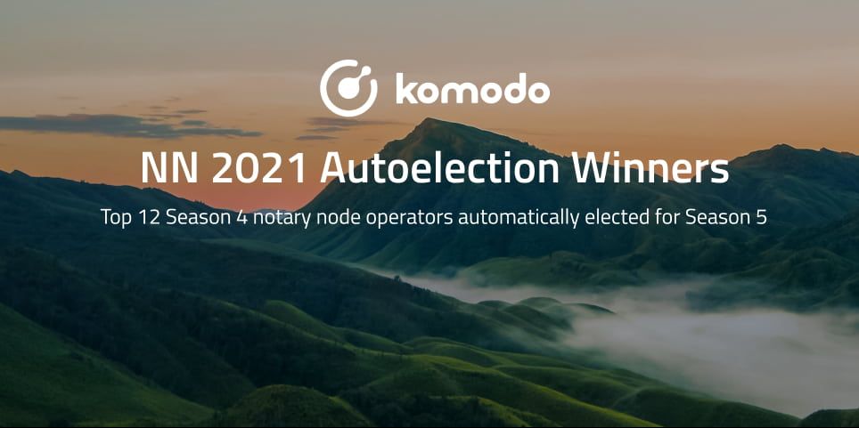 Notary Node 2021 Autoelection Winners