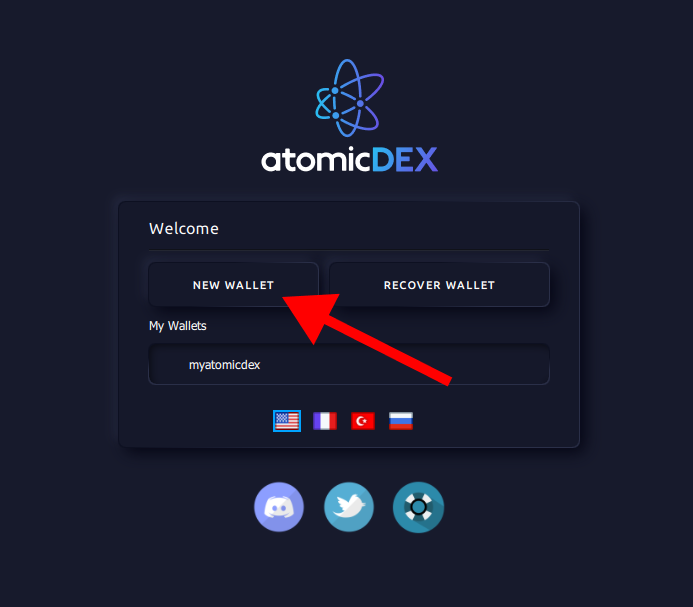 AtomicDEX Wallet Creation 1