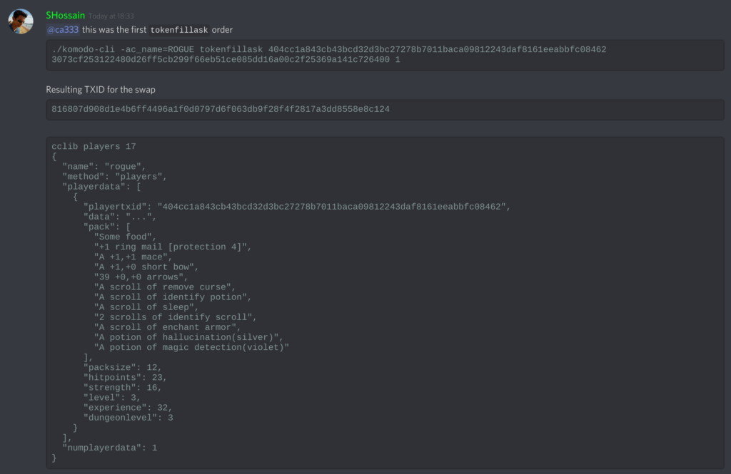 DEX trading of player data