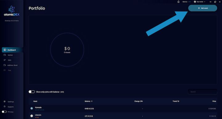 AtomicDEX Add Asset