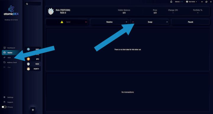 AtomicDEX Start Trading