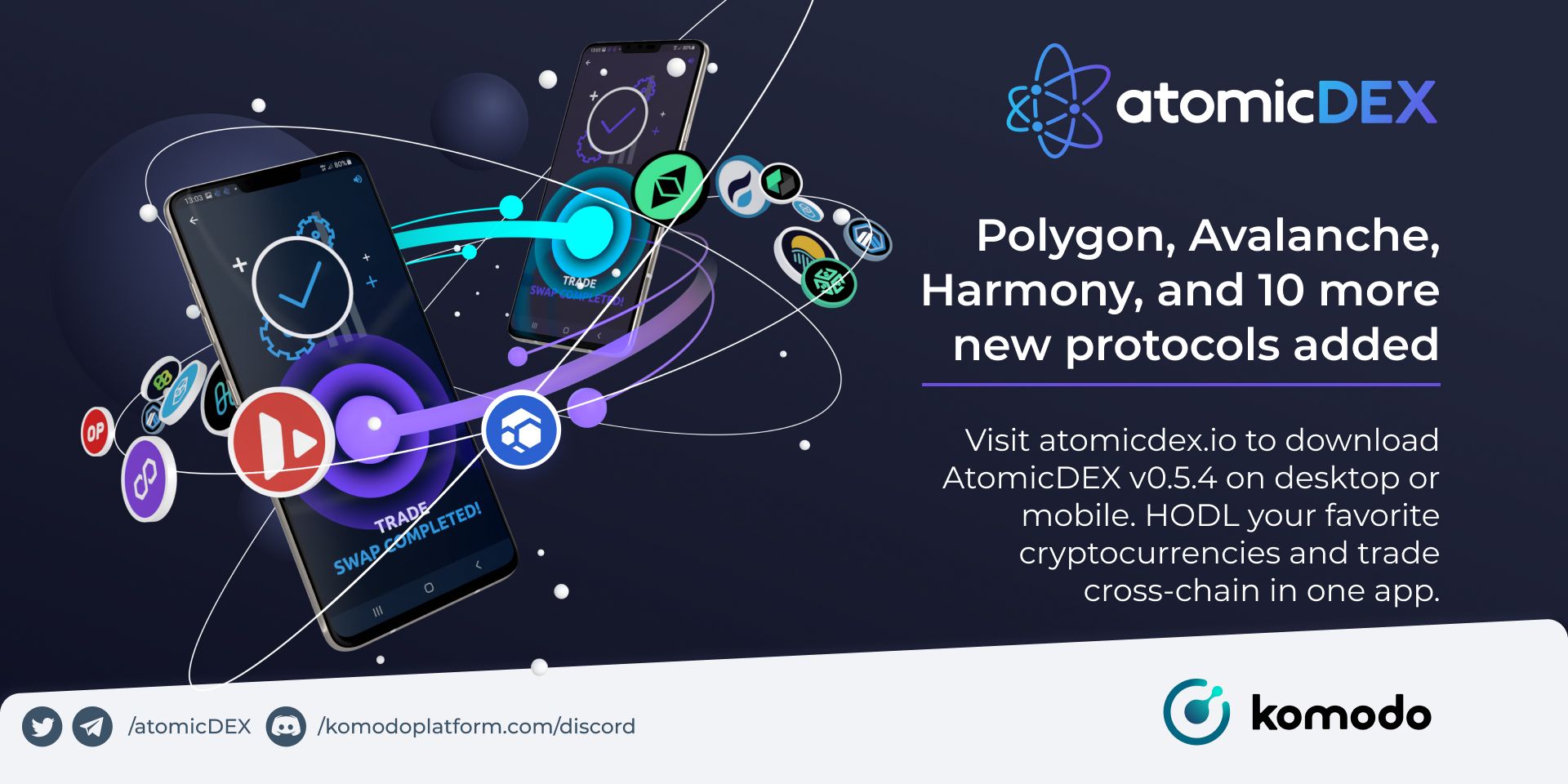 AtomicDEX Adds Polygon, Avalanche, Harmony, 10 More Protocols