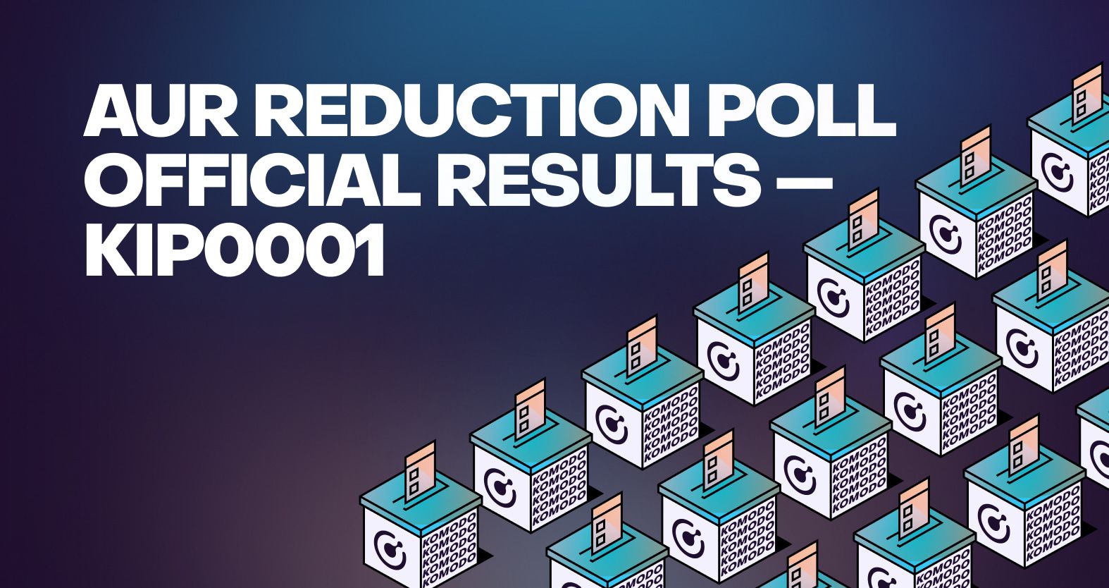 AUR Reduction Poll Official Results — KIP0001