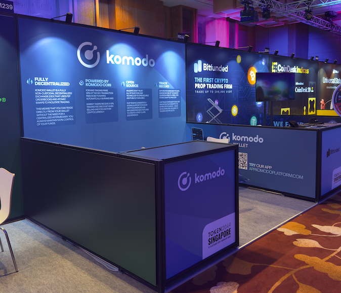 Komodo booth at TOKEN2049