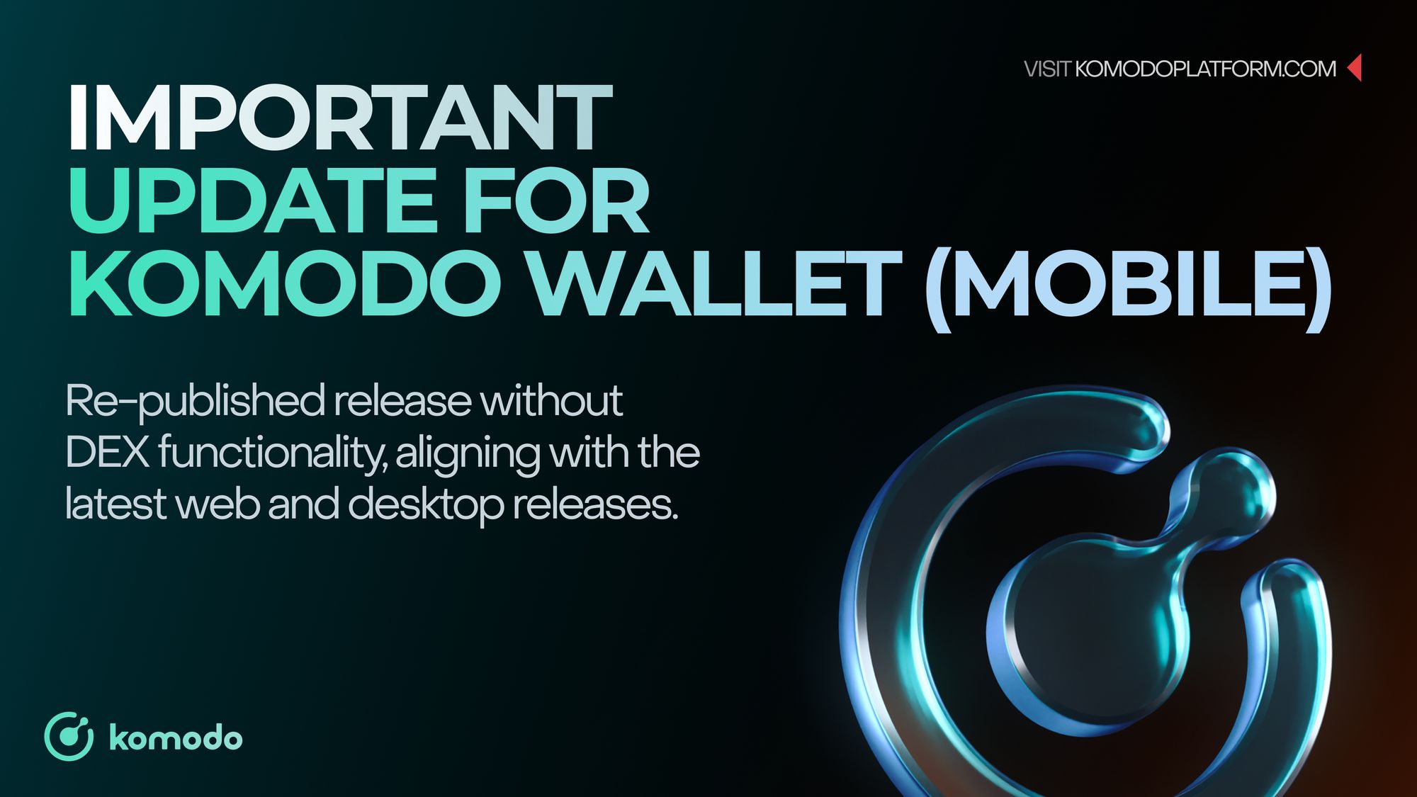 Maintenance Update for Komodo Wallet (mobile) Users