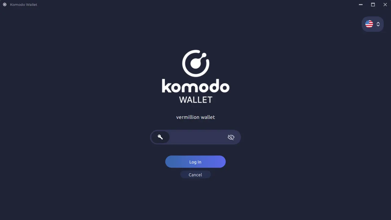 Create a New Wallet in Komodo Wallet