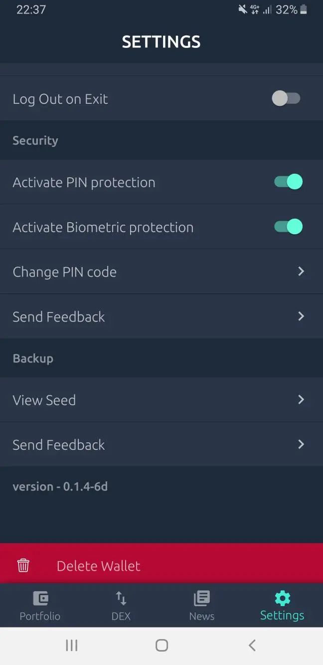 How to Delete Seed (Wallet) From Komodo Mobile Wallet