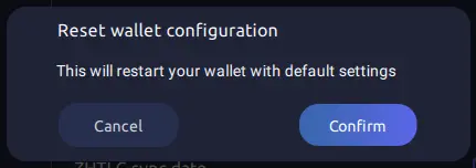 Resetting Komodo Wallet Configuration to Default